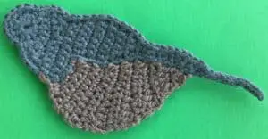 Crochet quail tummy