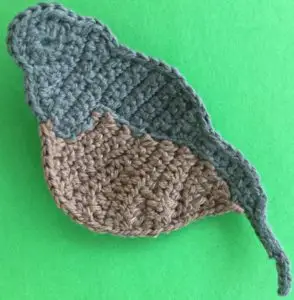 Crochet quail tummy neatened