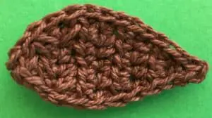 Crochet quail wing neatened