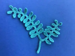 Finished crochet seaweed pattern landscape