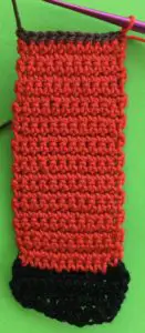 Crochet letterbox joining for second red section