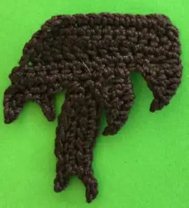 Crochet yorkshire terrier back marking second part