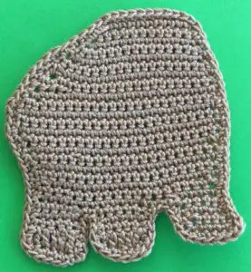Crochet yorkshire terrier body neatened