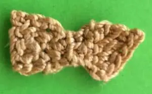 Crochet yorkshire terrier moustache first side