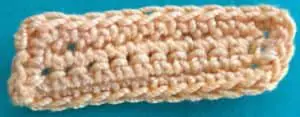 Crochet cement mixer barrel stripe neatened