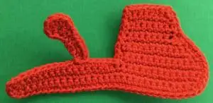 Crochet cement mixer body with arm