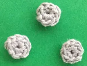 Crochet cement mixer inner wheels