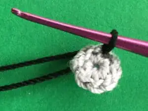 Crochet cement mixer joining for outer wheel