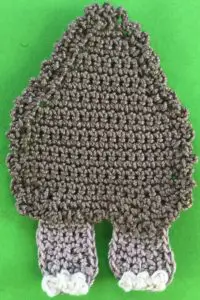 Crochet wooly mammoth body with legs