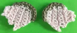 Crochet wooly mammoth ears
