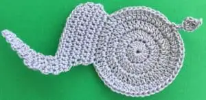 Crochet baby elephant 2 ply body with head and trunk