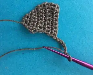 Crochet beaver head