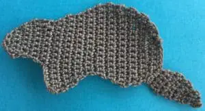 Crochet beaver tail