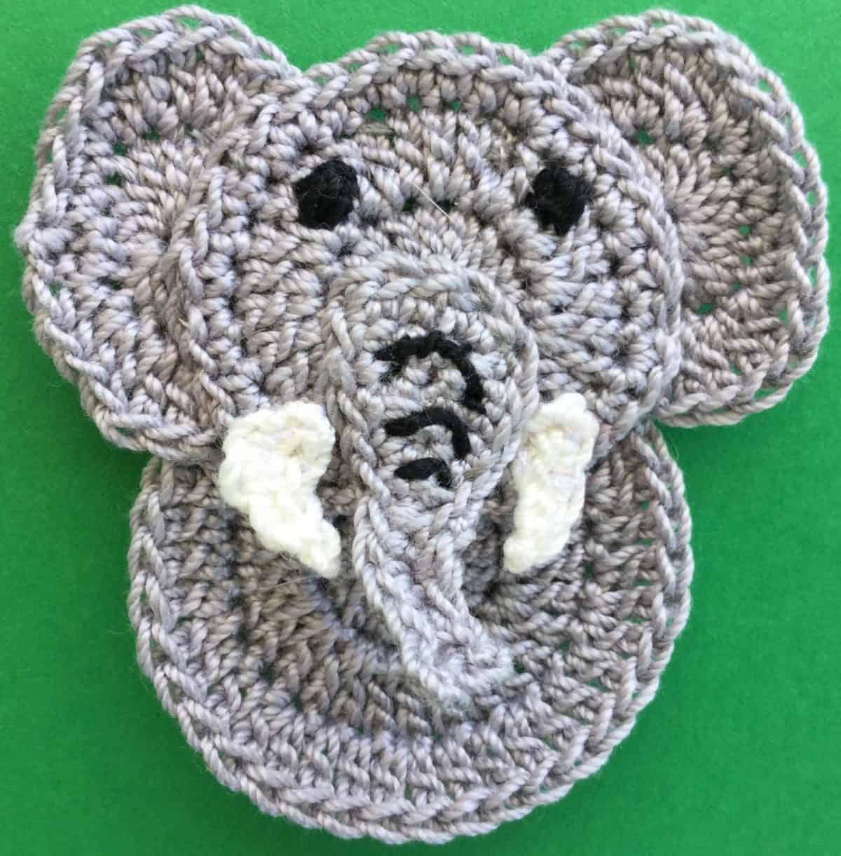 Easy Elephant Crochet Applique Pattern • Kerri's Crochet