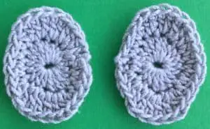 Crochet easy elephant 2 ply ears