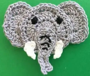 Crochet easy elephant 2 ply head with ears