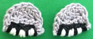Crochet easy elephant 2 ply toes on feet