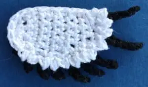 Crochet stork 2 ply wing with underwing