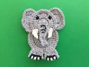 Finished crochet easy elephant pattern 2 ply landscape