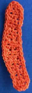 Crochet baby fox 2 ply arm neatened
