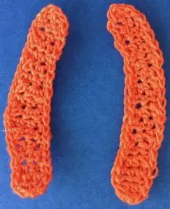 Crochet baby fox 2 ply arms neatened