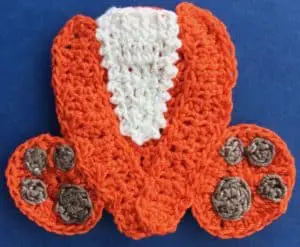 Crochet baby fox 2 ply body with arms