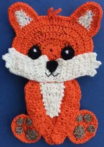 Crochet baby fox 2 ply body with head
