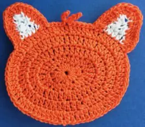 Crochet baby fox 2 ply head with ears complete