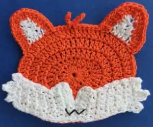 Crochet baby fox 2 ply head with face marking