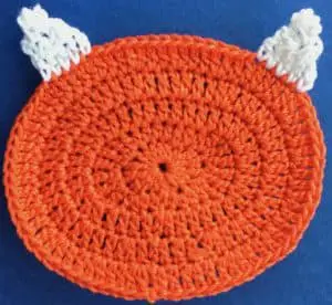 Crochet baby fox 2 ply head with second ear