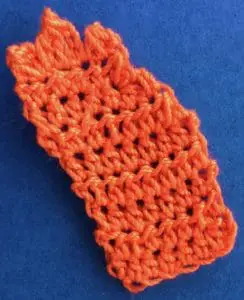 Crochet baby fox 2 ply tail end