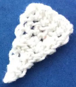 Crochet baby fox 2 ply tail tip