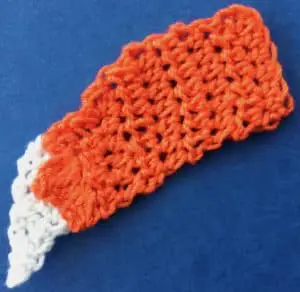 Crochet baby fox 2 ply tail with tail tip