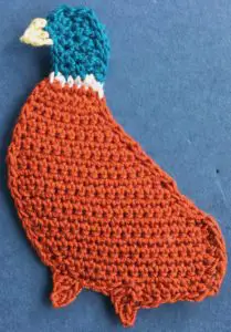 Crochet pheasant 2 ply beak