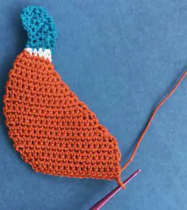 Crochet pheasant 2 ply body