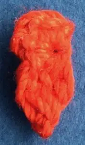 Crochet pheasant 2 ply face marking