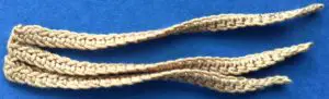 Crochet pheasant 2 ply tail