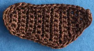 Crochet pheasant 2 ply wing neatened