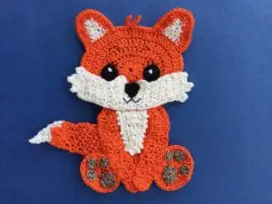 Finished crochet baby fox 2 ply landscape