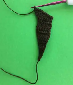 Crochet basset hound 2 ply ear