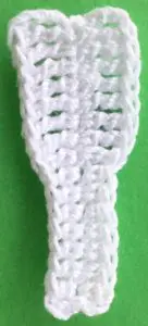 Crochet basset hound 2 ply face marking