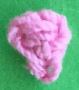 Crochet basset hound 2 ply tongue