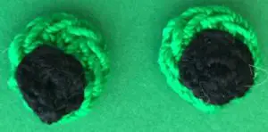 Crochet cat 2 ply eyes