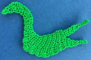 Crochet crocodile 2 ply mouth