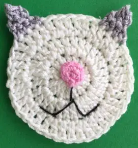 Crochet easy cat 2 ply head with mouth