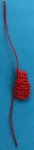 Crochet girl with a basket of flowers 2 ply dress bodice