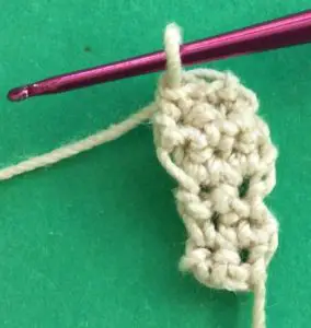 Crochet goat 2 ply far back leg