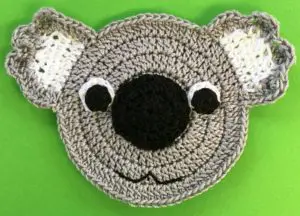 Crochet koala 2 ply head with eyes