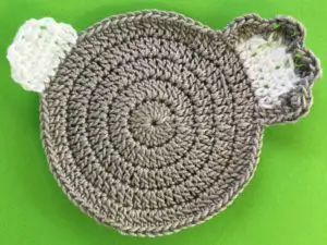Crochet koala 2 ply second inner ear