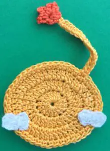 Crochet lion 2 ply body with back paws